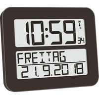 TFA Dostmann TimeLine MAX reloj de pared negro preciso