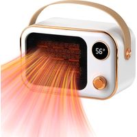 Radiateur soufflant, radiateur électrique, radiateur céramique 1200W, petit radiateur électrique avec poignée