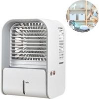 HONORNIC - Mini climatiseur mobile, rafraîchisseur d'air/humidificateur/ventilateur USB avec