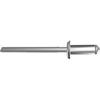 Rivets aveugles Rivquick 611 tête plate corps alu tige acier zingué 3,2x10 mm, boîte de 1000 pièces - RIVQUICK