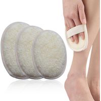 Luffe Badhandschoenen, 3 stuks Luffa washandjes, herbruikbare lufa-badaccessoires voor gezicht en rug (groot, medium en klein)