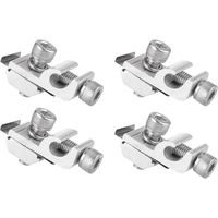 Lot de 4 clips de mise à la terre pour panneau solaire, panneau solaire, support de montage standard, supports de montage pour panneau solaire, œillets de mise à la terre, support photovoltaïque pour-