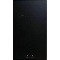 Domino a due fuochi, vetroceramica, nero 290x520 mm.