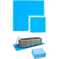 4,7 m² Poolunterlage - 20 EVA Matten 50x50 Pool Unterlage - Unterlegmatten Set