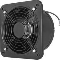 Ventilateur d'Extraction 250 mm, Extracteur d'Air de Ventilation Murale en Métal, Ventilateur d'Aspiration de Ventilation Faible Bruit, Volume d'Air 2030 m³/h, pour Systèmes d'Échappement Air