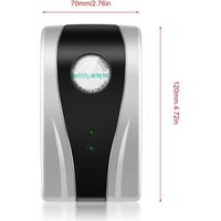 Power Electricity Energy Saving Box Dispositif d'économie de 30% 90V-250V 50Hz-60Hz, argent, UE