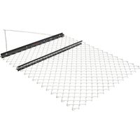 VEVOR Erpice a Trascinamento a Catena, Realizzato in Acciaio Q235, Accessori per Trattori UTV per Livellamento del Paesaggio Manto Erboso, Erpice per Vialetto, Nero 1520 x 1240 x 57 mm