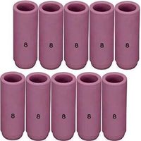 10N468 1/2 "& D12.5 x 47mm Orifice TIG Gaz Lentille Buse En Alumine Tasse En Céramique Fit DB PTA SR WP 17 18 26 Torche De Soudage TIG 10pk