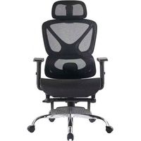 Chaise de bureau - SEVEN COMFORT - SEVEN COMFORT - Support lombaire & appui-tête - Accoudoirs 3D réglables - Maille nylon