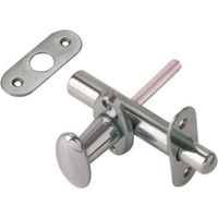 Boulon de crA maillA re avec bouton chromA satinA 60 mm pour portes en bois