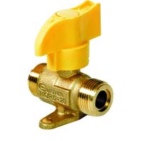 Robinet d'arrêt gaz haute pression mâle 20x150 – Débit 16 kg/h – Compatible butane et propane – Norme NF EN 331