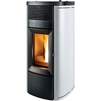 Stufa a Pellet Idro MCZ MUSA Hydromatic 24kW M1 Rivestimento Metallo Bianco