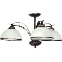 Lampada da soffitto KORFU in ottone antico 3-flmg