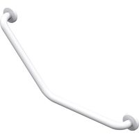 Barra de apoyo con ángulo de 135° Ø32 - epoxy blanco 265x265mm 2 puntos de apoyo