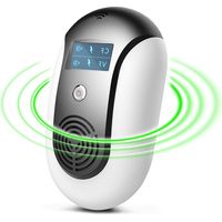 Ultrasonic Mosquito Repellent Ultrasonic Repellent for Mosquitoes, Ants, Flies, Spiders, Cockroaches - Black