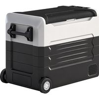 Glacière Électrique Voiture Réfrigérateur Portable à Compression 50L -20 à 20 ℃ 300kg Double Zone 72,6x39x51,3cm Noir
