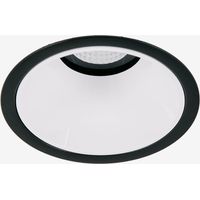 SKLUM Downlight LED Einbauleuchte mit rundem Rahmen Ø8 cm für den Außenbereich aus Aluminium Luisiana Schwarz – Weiss
