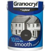 Granocryl Smooth Exterior Masonry Paint - 5L - Black