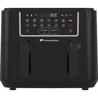 Friteuse a Air Sans huile CONTINENTAL EDISON - RFRSH24002CB - 9 L - Double bacs - 2400W - Noir