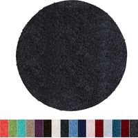 Tapis de bain Sky Soft Polyester Noir 95 cm de diamètre