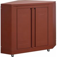 Meuble d'angle pour cuisine extérieure brique