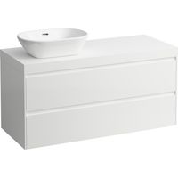 LAUFEN LANI Plan de lavabo blanc mat incl. meuble sous-lavabo, 1