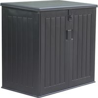 Garten-Truhe aus Harz Gardiun Soften 775 Liter Gasdruckstoßverschluss 116x71x109/112,5 cm Schwarz