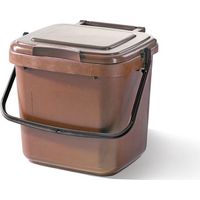 Recycled Plastic 7ltr kitchen brown kitchen caddy