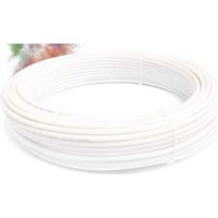 100-Meter-Rolle aus Polyamid-Schlauch. Größe 1/4". Hohe Festigkeit. Berstdruck 140 Bar. Farbe Weiß.