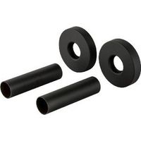 Kit coprimuro in ottone per valvole termoarredo Ø12-Ø16 in colore nero opaco Arteclima 3181870NO Nero opaco