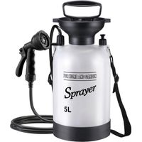 Douche de Camping Portable 5L avec 10 Modes têtes de pulvérisateur 9, 84 Pieds tuyaux pour Jardin randonnée Pique-Nique