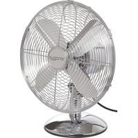 Sygonix Ventilatore da tavolo 35 W (Ø x A) 335 mm x 400 mm Cromo Oscillante