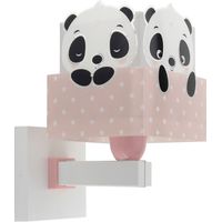Lampada Applique Panda Rosa
