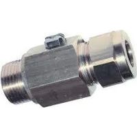 Ventil mit Außengewinde 12x17 und Bikonus für Kupfer mit 12 mm Durchmesser.