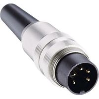 Connecteur rond DIN mâle, droit Lumberg SV 50 Nombre de pôles: 5 argent 1 pc(s)