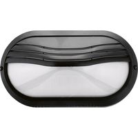 Wandleuchte Plaff Oval Hood Ip65 E27 42w Schwarz