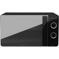 Cecotec – Micro-ondes à poser 20 L 700W – Technologie 3DWave pour cuisson homogène – Revêtement intérieur Ready2Clean – Design noir miroir