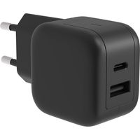 Caricatore USB Rapido con Tecnologia Gan Fast - 2 Uscite - USB-A & USB-C - 30W