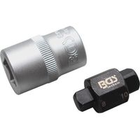 Outil vidange huile bgs chromé 8 mm 10 mm
