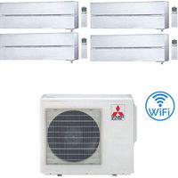 Climatiseur Mitsubishi Kirigamine Style Wifi R32 Panneaux à onduleur split en nacré blanc 9000 + 9000 + 12000 + 12000 BTU avec U.E. MXZ-4F80VF NOUVELLE classe A++/A+