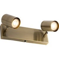 Moderne Deckenleuchte Bronze 2-flammig verstellbar rechteckig - Jeana