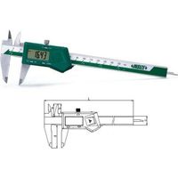 Insize Calibrador electrónico moderno metálico 0-300 mm