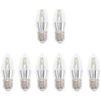 Lot de 8 Ampoules LED Décoratives Style Candélabre - EINNENFFER - Éclairage Économique, Compatible Lustres et Ventilateurs de Plafond