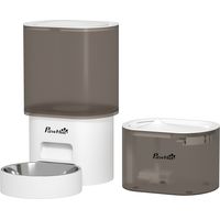 Distributeur de croquettes 3L pour chien et chat, contrôle appli 1-10 croquettes/jour, LED, piles/câble