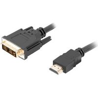 hdmi kabel lanberg male 3m/dvi-d 18+1 male single link 3m schwarz