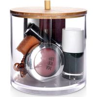 Conteneur de salle de bain pour cosmétiques transparent