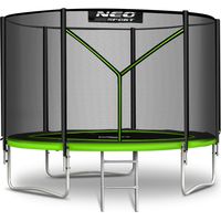 Trampolino da giardino Neo-Sport da 183 cm (6 piedi) con rete e scaletta per esterni.