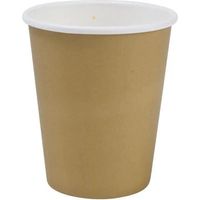 Braune Pappbecher 25 cl im 50er-Pack