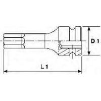 Sechskant-Steckschlüssel, 1/2, 6mm TENGTOOLS 921506-C 151420205