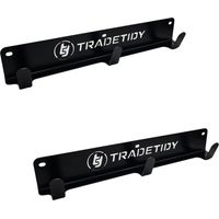 Tradetidy TT-CHB x2 Coat Hooks Van Organiser Jacket Hangers - Black